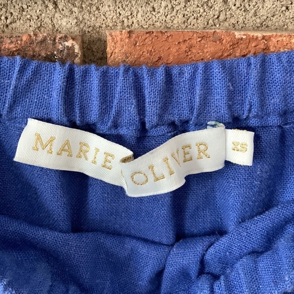 Marie Oliver Blue & White Off the Shoulder Darcy Dress - Picture 8 of 12